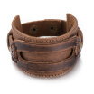 Sesibibi Wide Leather Cuff Double Braceletrope Brown Bangles Fashion Rock Punk Man Bangle Vintage Wrist Wrap Unisex Wristband Jew sesibibi kopen in de aanbieding Sesibibi Wide Leather Cuff Double Braceletrope Brown Bangles Fashion Rock Punk Man Bangle Vintage Wrist Wrap Unisex Wristband Jew sesibibi kopen in de aanbieding