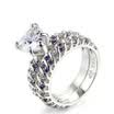 Princess Style Heart Cut Zirconia Purple Crystl Silver Color Fashion Wedding Party Jewelry For Women DD027