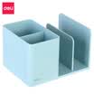 Deli deli multi-función de moda titular de la pluma de escritorio pequeño objeto caja de almacenamiento verde 9128