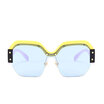 Likeus Unisex Half Rim Oversized Sunglasses likeus kopen in de aanbieding