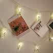 Batería LED Luces de Navidad LED Light String Clip Garland Luces Decoración Año Nuevo Wedding Room Cadena ligera Gerlyanda