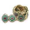 Vintage Turkish Women Resin Waist Chain Decoration Belly Chains Adjustable Length Flower Jewelry Antique Gold Color India Bride