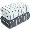 Joy Collection Sanli Cotton Striped Towel 2 Strips A Veil Cloth B Face Loops 34X74Cm Soft Absorbent Wash 115G Strip Gray White joy collection kopen in de aanbieding Joy Collection Sanli Cotton Striped Towel 2 Strips A Veil Cloth B Face Loops 34X74Cm Soft Absorbent Wash 115G Strip Gray White joy collection kopen in de aanbieding