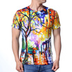 Clothing Loves Fashion Mens O Neck Tops Lovely Forest Print Pullover T Shirts clothing loves kopen in de aanbieding