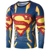 Canghpgin New Mens Fashion Casual Long Sleeve Anime Cartoon Superman Print Slim Sport Shirt canghpgin kopen in de aanbieding