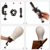 Dream Like 21 25Canvas Block Head With Clamp For Wig Making Styling Display huismerk kopen in de aanbieding Dream Like 21 25Canvas Block Head With Clamp For Wig Making Styling Display huismerk kopen in de aanbieding