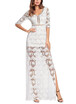 Babyonlinedress New Arrival Hollow Out Crochet V Neck Half Sleeve Thigh Slit Maxi Dress babyonlinedress kopen in de aanbieding Babyonlinedress New Arrival Hollow Out Crochet V Neck Half Sleeve Thigh Slit Maxi Dress babyonlinedress kopen in de aanbieding