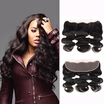 Wyf Unprocessed Peruvian Human Hair Virgin Body Wave 3 Bundles With Frontal Closure wyf kopen in de aanbieding