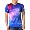 Clothing Loves Fashion Mens O Neck Nebula Pattern Print Pullover T Shirts clothing loves kopen in de aanbieding
