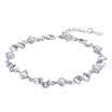 CZ Diamond Rhinestone Elegant Bracelets For Women Fashion Jewelry Gift Charm Bracelet White Gold Plated WHBD26