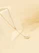 ONICE 925 Sterling Silver Necklace with Single Cultured Pear Pendant WQX023