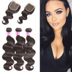 Glary 8A Malaysian Virgin Human Hair With Closure Body Wave 100 Unprocessed Wefts 3 Bundles Natural Black glary kopen in de aanbieding Glary 8A Malaysian Virgin Human Hair With Closure Body Wave 100 Unprocessed Wefts 3 Bundles Natural Black glary kopen in de aanbieding
