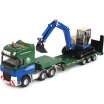Joy Collection Cadillac Construction Vehicle Model 150 Alloy Flatbed Trailer With Excavator Transport Semi Traction Car Toys 625038 joy collection kopen in de aanbieding Joy Collection Cadillac Construction Vehicle Model 150 Alloy Flatbed Trailer With Excavator Transport Semi Traction Car Toys 625038 joy collection kopen in de aanbieding