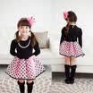 Christmas Baby Girls Princess Polka Dot Plaid Long Sleeve Party Full Fancy Dress