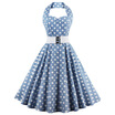 Gbtiger Retro Halter Sweetheart Neck Polka Dot Flare Dress gbtiger kopen in de aanbieding