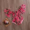 Reino Unido Infant Baby Girls Ruffle Romper Off Hombro mono Traje Traje Ropa