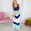 Madre hija vestidos verano familia ropa rayas niñas niños vestido