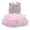 Fancy Kids Baby Girl Vestido de lentejuelas Vestidos de fiesta de Navidad Vestido de dama de honor