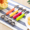 Duopindun Fruit Melon Ice Cream Scoop Spoon Baller Carving Knife Stainless Steel duopindun kopen in de aanbieding