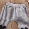 Pantalones a rayas para bebés bebés niños niñas pantalones cortos Monster Harem Pantalones Leggings Reino Unido