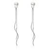 Long Charm Drop Earrings Women Imitation Pearl Fashion Jewelry Gift Elegant Ladies Party Eardrop Classic Simple WHK63