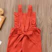 Toddler Kids Baby Girls Strap Jumpsuit Romper Bodysuit Outfits Set Clothes 1-6T
