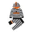 UK Baby Girl Boy Dinosaurio con capucha con capucha Top Pantalones Traje Conjunto Conjunto Ropa