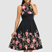 Gbtiger Retro Rose Floral Party Skater Dress gbtiger kopen in de aanbieding