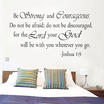 Duopindun Usa Be Strong And Courageous Joshua 19 Quote Religious Vinyl Decal Wall Sticker duopindun kopen in de aanbieding Duopindun Usa Be Strong And Courageous Joshua 19 Quote Religious Vinyl Decal Wall Sticker duopindun kopen in de aanbieding