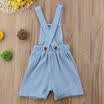Newborn Kids Baby Boy Girl Clothes Outfit Bib Pants Romper Outfits Overalls