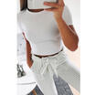 Meihuid Women Short Sleeve Crop Top Backless Vest Halter Tank Tops Blouse T Shirt meihuid kopen in de aanbieding