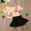 Meihuid Fashion Kids Baby Girls Flower Off Shoulder Tops Skirts Dress Outfit Clothes Set meihuid kopen in de aanbieding Meihuid Fashion Kids Baby Girls Flower Off Shoulder Tops Skirts Dress Outfit Clothes Set meihuid kopen in de aanbieding