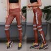 Pantalón de mujer de cintura alta Leggings elásticos Pantalones de yoga Atlético Gimnasio Pantalones deportivos