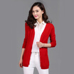 Joy Collection Mazoe Classic Fashion Wild V Neck Solid Color Long Paragraph Knitted Cardigan Z1109 Big Red Xl joy collection kopen in de aanbieding