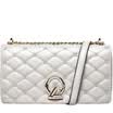 Guy Laroche Womens Fashion Chain Bag Business Bag with super cowhide&plaid pattern GS1280021-02 Grey