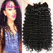 Shireen Hair Malaysian Deep Wave Virgin Weave 4 Bundles 100 8A Wet And Wavy Human shireen hair kopen in de aanbieding