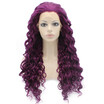 Iwona Synthetic Hair Lace Front Long Curly Purple Wig iwona kopen in de aanbieding