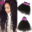 Nig Cute Hair 8A Peruvian Kinky Curly Virgin Cheap 100Gpcs 3 Bundles Human Wave nig cute hair kopen in de aanbieding