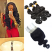 Perpetuum Shiny Indian Virgin Hair With Closure Body Wave 3 Bundles Goss Human perpetuum shiny kopen in de aanbieding