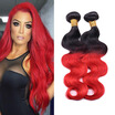 Iueenly Brazilian Remy 100 Human Hair Bundles Body Wave T1Bred Ombre 4 Extensions Free Shipping iueenly kopen in de aanbieding Iueenly Brazilian Remy 100 Human Hair Bundles Body Wave T1Bred Ombre 4 Extensions Free Shipping iueenly kopen in de aanbieding