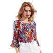 Joy Collection Marc Rebecca Round Collar Double Crepe Silk T Shirt Leaf Print Xl joy collection kopen in de aanbieding Joy Collection Marc Rebecca Round Collar Double Crepe Silk T Shirt Leaf Print Xl joy collection kopen in de aanbieding
