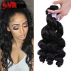 Iueenly Hot Selling Malaysian Hair Loose Wave 3 Bundles 100 Human Virgin Natural Black Color iueenly kopen in de aanbieding