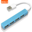 ECOLA USB splitter USB20 4-port hub HUB with overload voltage&current protection function USB-HUB03BL blue