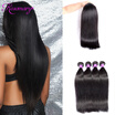 Rosemary Unprocessed Indian Virgin Hair Straight 4 Bundles Weave Human Extensions rosemary kopen in de aanbieding