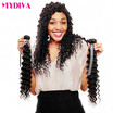 Mydiva Brazilian Human Hair 4 Bundles Deep Wave Unprocessed Weave 7A Natural Color mydiva kopen in de aanbieding