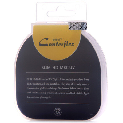 

Conteflex SLIM HD MRC UV 72 мм тонкий 16-слойный водонепроницаемый противоскользящий фильтр