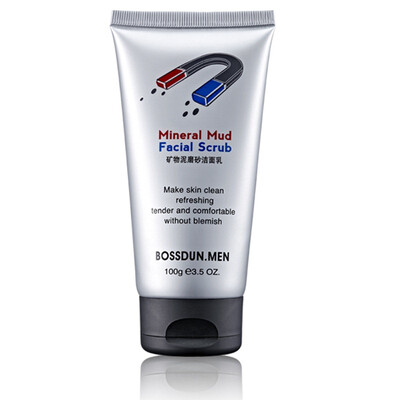 

Бостон Мужчины Mud Scrub Cleanser 100г (отшелушивающий для лица очищающее Julep Нефть управления Cleanser средства по уходу за кожей)