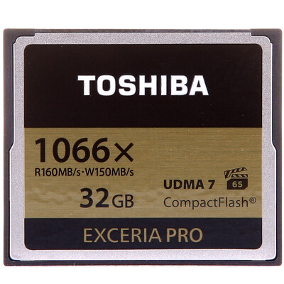 

Toshiba (TOSHIBA) EXCERIA Pro CF карта памяти 32 ГБ читать 160M написать 150M 1066 скорость / VPG-65
