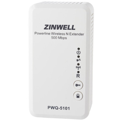 

ZINWELL PWQ-5101 одиночный 500M беспроводной AP power cat (WiFi802.11n) адаптер электропитания белый