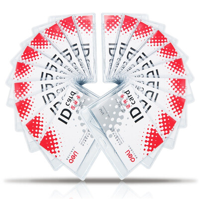 

Deli (гастроном) 5757 жесткого ПВХ знак разрешение владельца / работы / персонал карта вертикальных (синяя) 50 +50 корня строп документы карты / коробка